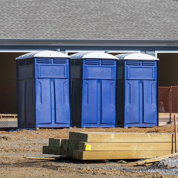 what is the maximum capacity for a single portable toilet in Van Meter IA
